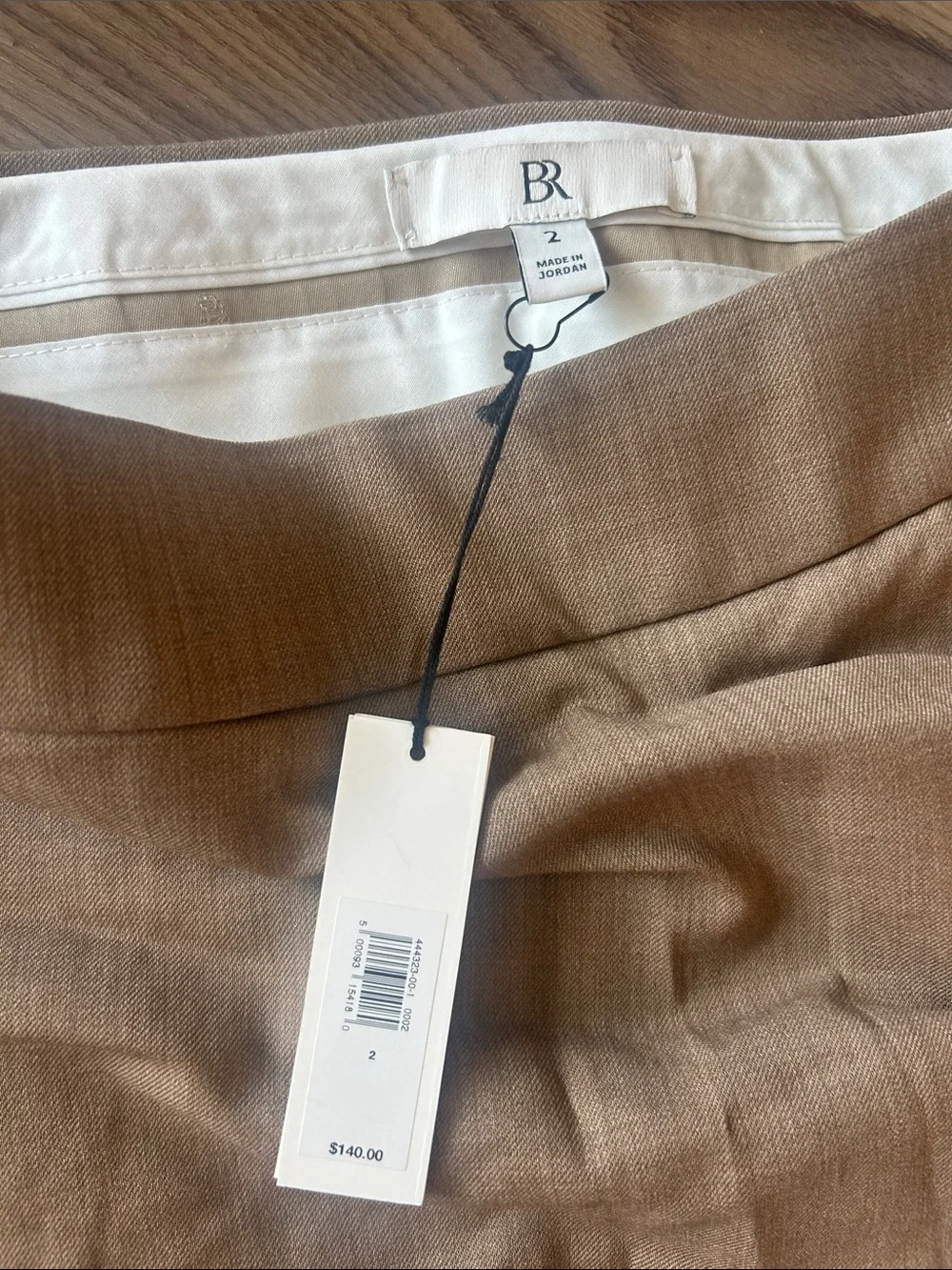 Camel Banana Republic Tailored Pencil Skirt